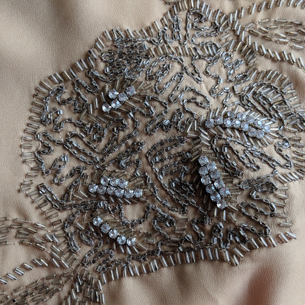 ‼️ Talbots Gold Top with Rhinestones Size XS - Picture 8 of 8